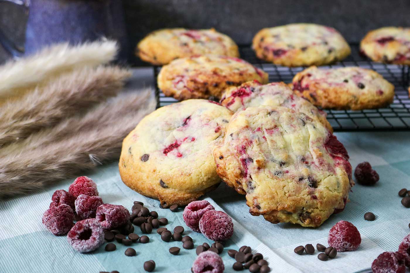 Chocolate Chip and Raspberry Cookies Recipe