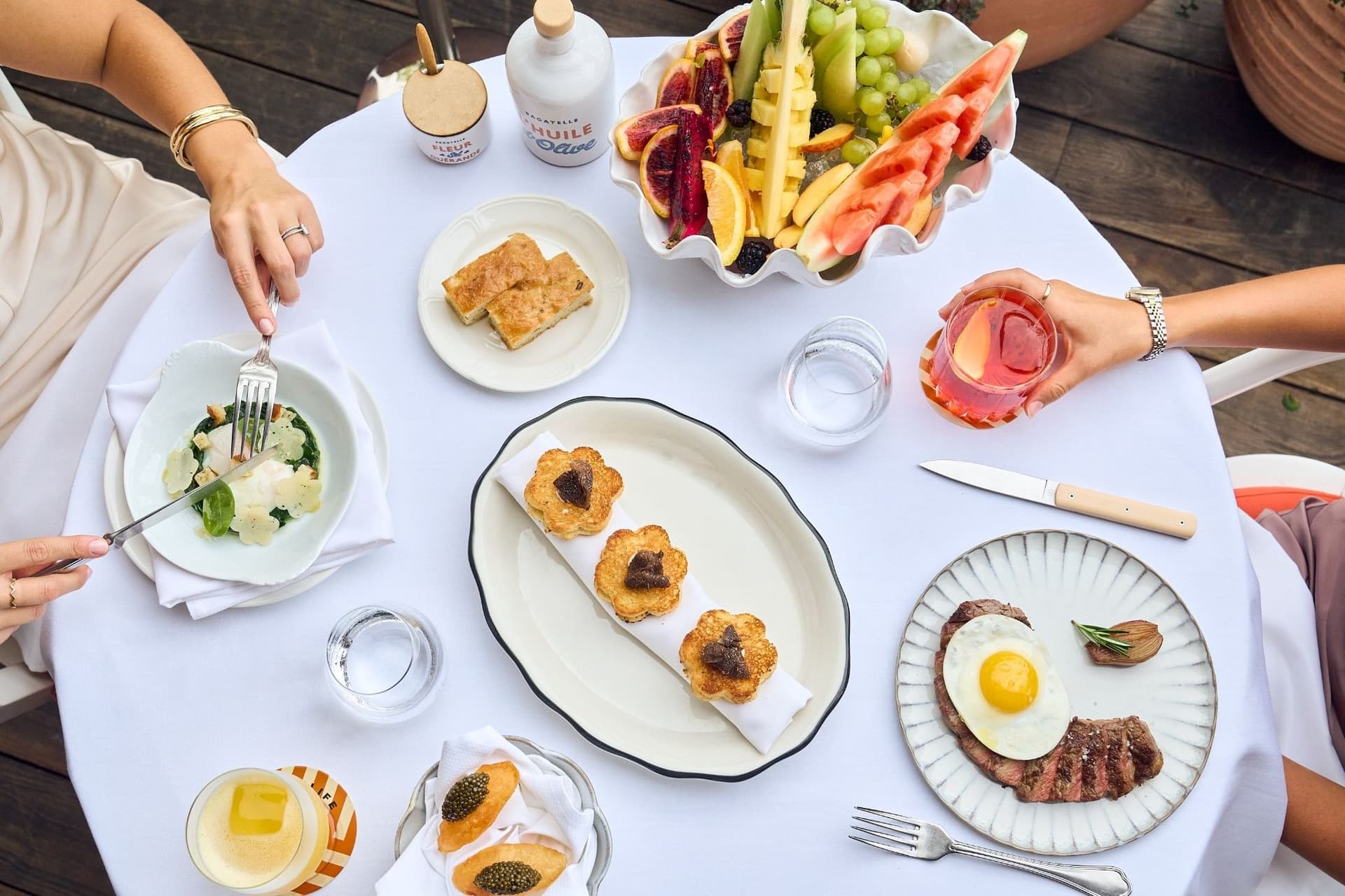bagatelle brunch me up spread