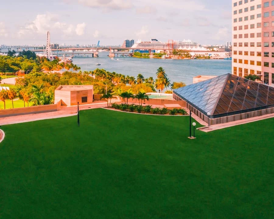 SkyLawn at InterContinental Miami overlooking Biscayne Bay