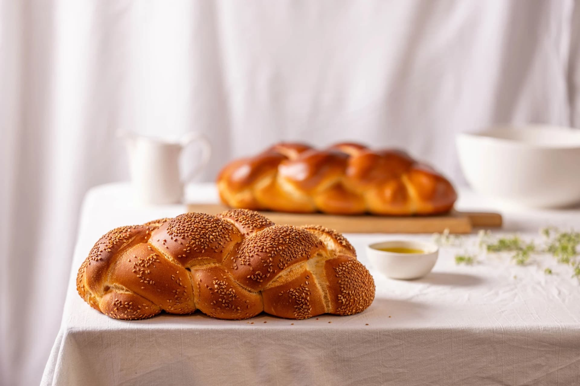 Fresh challah from Bakey for Rosh Hashanah