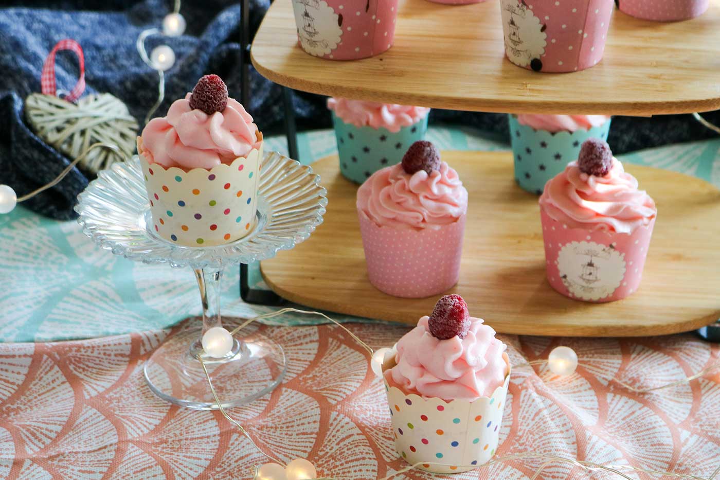 Chocolate and raspberry cupcake recipe