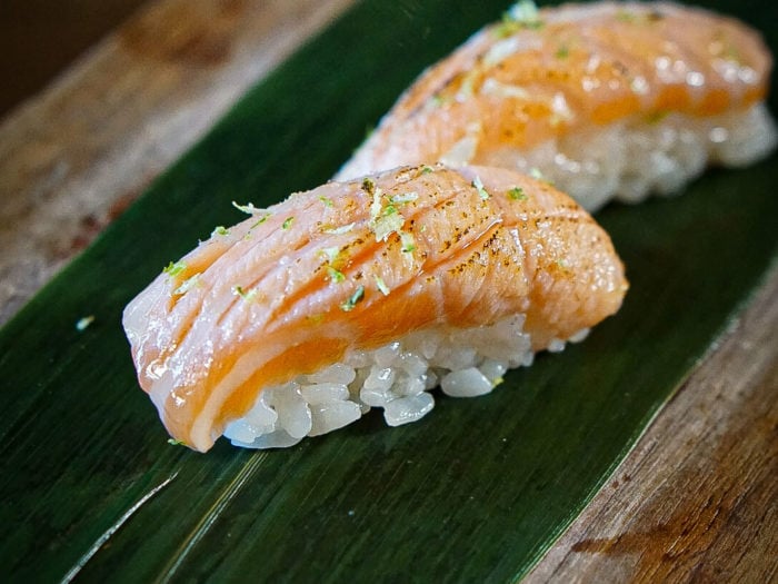 Paperfish - Salmon Aburi