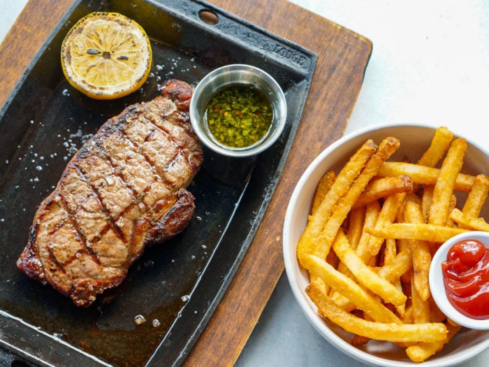 Loretta and the Butcher - Striploin and Fries